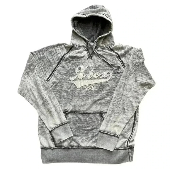 RARE Xbox 2013 J. America Vintage Acid Wash Hoodie Sweatshirt Gray XL - Picture 1 of 12